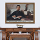 鲁迅画像刺绣织锦布画名人海报带框挂画中式 饰画 客厅背景墙挂毯装