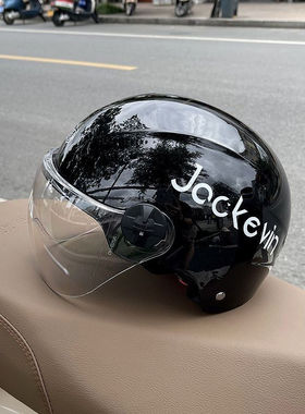 3c认证电动车头盔夏季电瓶车安全帽半盔四季通用男女士防晒新国标