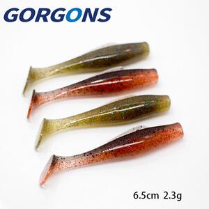 渔越路亚浮水软鱼T尾软虫ZMAN6.5cm/2.3g假饵软饵TPR黑坑鲈鱼鳜鱼