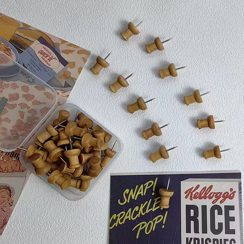 30枚/盒做旧复古流行照片图钉