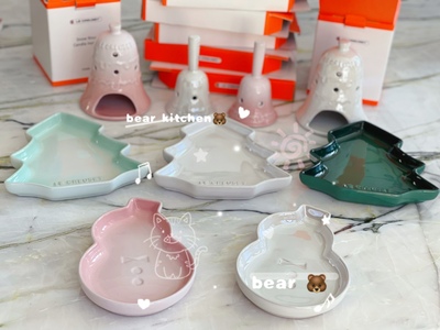 法国酷彩creuset圣诞摆件水晶球