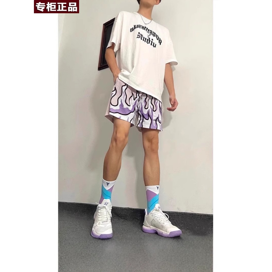 迪卡Decathlo农官方火焰美式篮球短裤男运动训练速干透气球裤潮牌