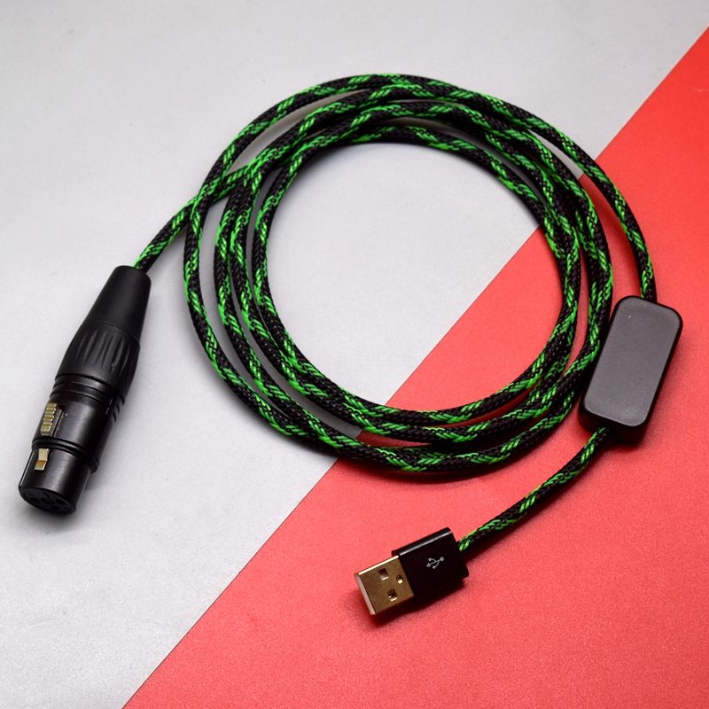 USB转卡农母音频线XLR内录连接线