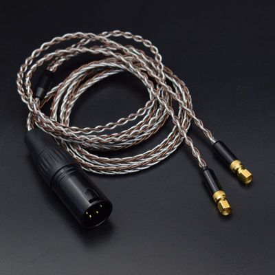 HiFiman HE-5耳机升级线HE-400 HE300 2.5 3.5 4.4 XLR卡侬平衡线