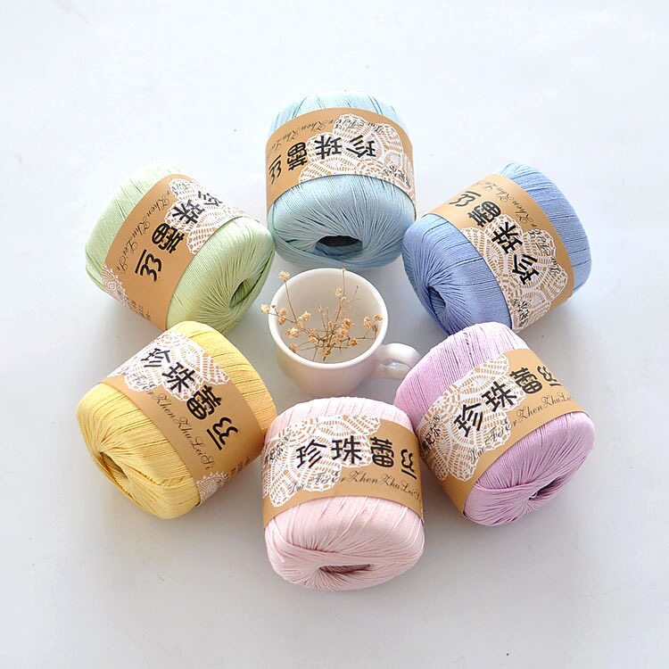 雪妃尔毛线5号珍珠蕾丝线