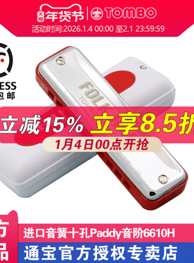 通宝十孔口琴爱尔兰Paddy音阶学生成人10孔蓝调布鲁斯口琴 6610H