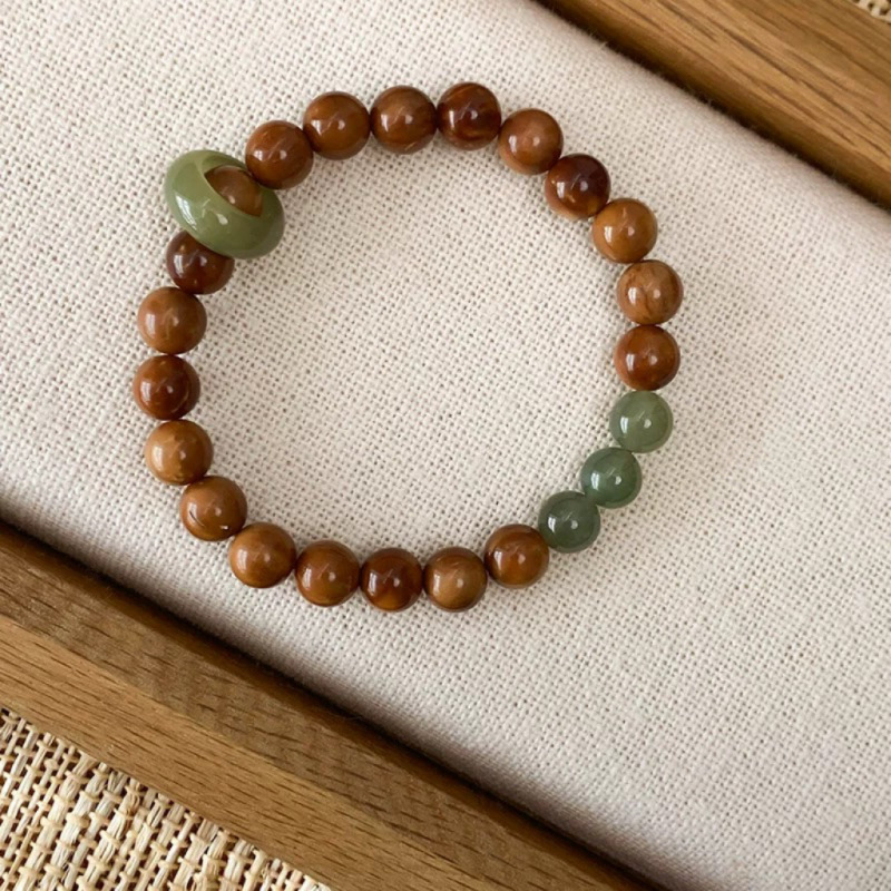 和田玉跑环库克菩提手持佛珠新中式盘玩国潮绕指柔手串文玩款