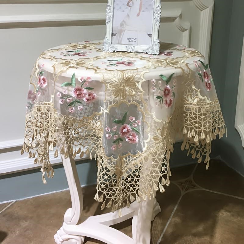 床头柜 盖布 防尘 冰箱 电视罩 欧式 桌布