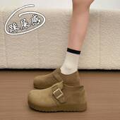 女2026新款 季 一脚蹬防滑鞋 春秋勃肯鞋 百搭休闲乐福鞋 子0128n