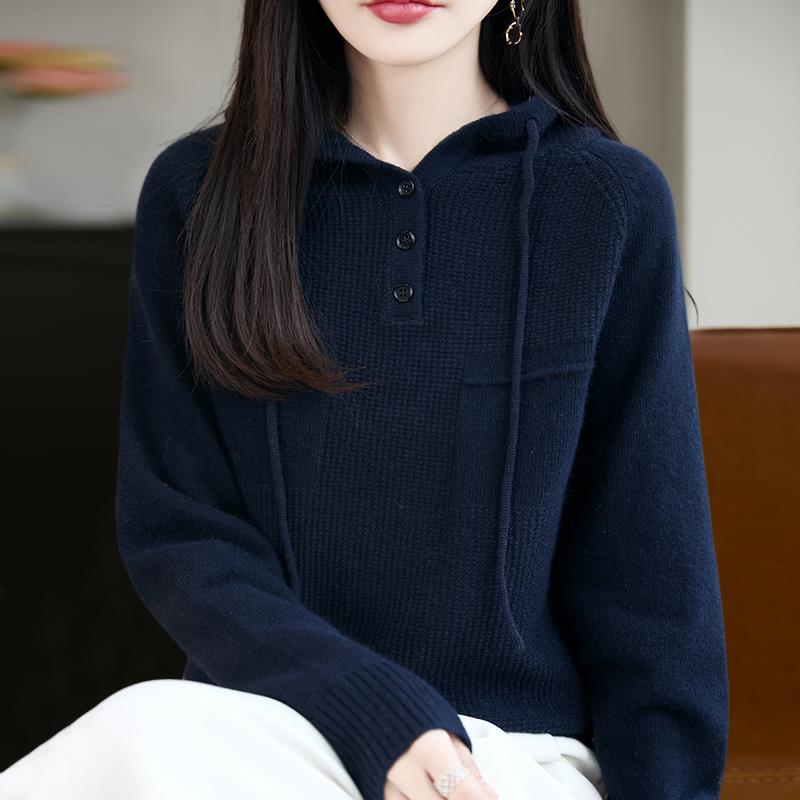 秋冬早秋连帽卫衣针织打底衫女2025新款秋洋气上衣大码女装1204u