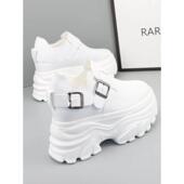 春12小个子内增高老爹鞋 休闲运0204rd 10厚底松糕小白鞋 春季 新款