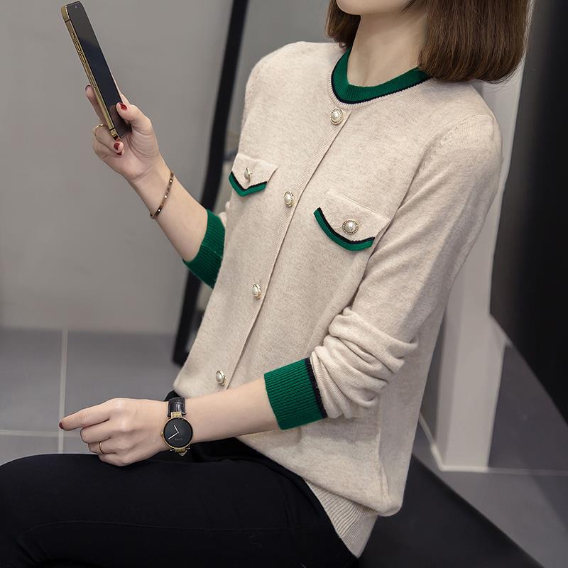 秋冬季胖mm遮肚显瘦长袖百搭针织打底衫女大码洋气减龄内搭1120n