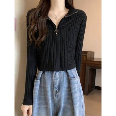 早春装女2026新款奶系穿搭感针织打底衫女内搭毛衣别致上0113n