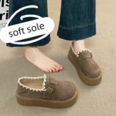 子女款 2026新款 秋季 春秋厚底勃肯鞋 一脚蹬懒人乐福鞋 0128n
