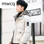 Áo khoác cotton nam dày của MWCQm102d 2019 mùa đông mới quần áo cotton nam Hàn Quốc giản dị đoạn ngắn - Quần áo độn bông thể thao