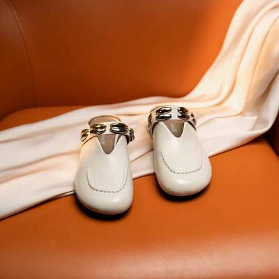 风格2026圆头头帽拖鞋春夏新款舒适透气低跟骡子鞋10330e1