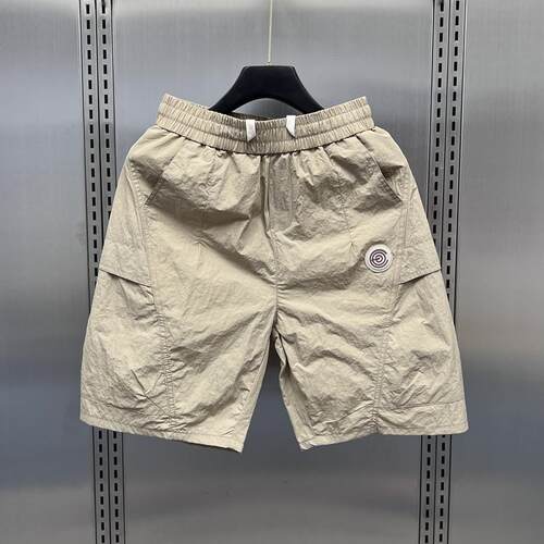 短裤夏季透气薄款男潮牌速干沙滩裤痞帅宽松大口袋工装五分0623d