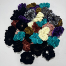 真丝桑蚕丝发饰花卷丝绒大肠气质扎头发丸子头大号头绳发卷