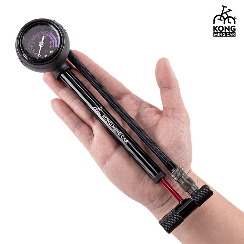 KONG自行车打气筒山地避震器前叉便携式充气筒美嘴法嘴通用