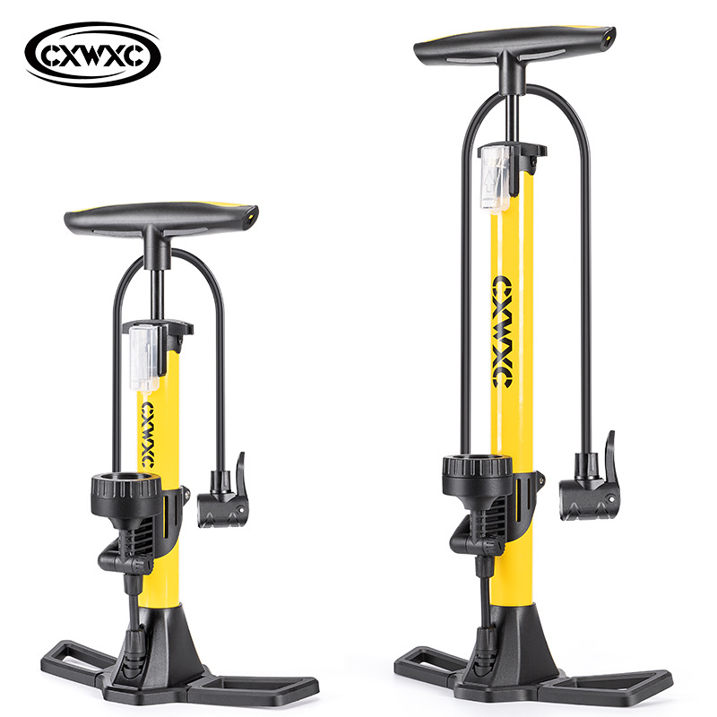 CXWXC立式打气筒山地车公路车迷你打气充充气筒美法嘴通用