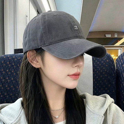 保暖帽子刺绣棒球帽女秋季2026新款韩版时尚休闲百搭显脸小1008e