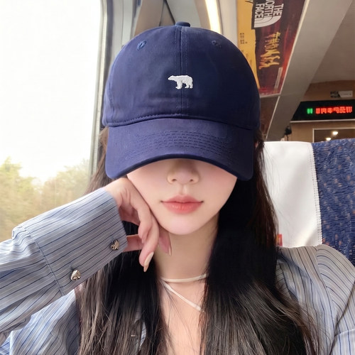 保暖帽子藏刺绣棒球帽女秋季2026新款大头围显脸小遮阳防晒1008e