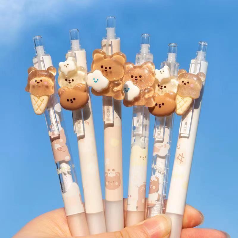 Cute Bear Mechanical Pencil 05mm Cartoon Automatic Pencil K