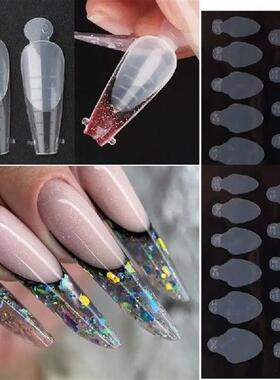 Reusable Soft Silicone Pads Stencil French Forma Sticker