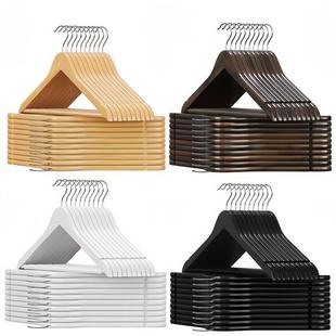 Luxury wooden clothes hangers closet rack coat dress hanger