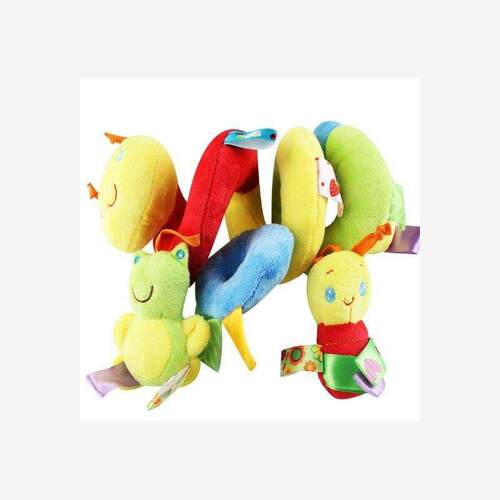 Baby Twist Rattle Toy Hanging Around Stroller Playmat Soft