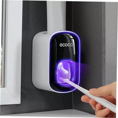 Wall Mount Automatic Toothpaste Dispenser Bathroom Holder