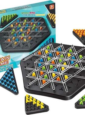 Chain Triangle Chess Game Triggle Rubber Band Game Education