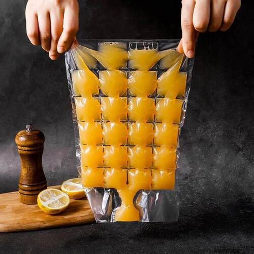 10pcs Ice Mould Disposable Portable Ice Cube Bags Transparen