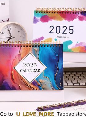 2025 Creative Simple Calendar English Calendar Desktop Memos