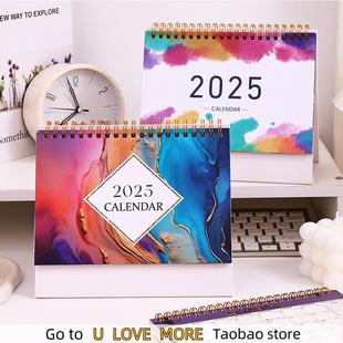 2025 Creative Simple Calendar English Calendar Desktop Memos