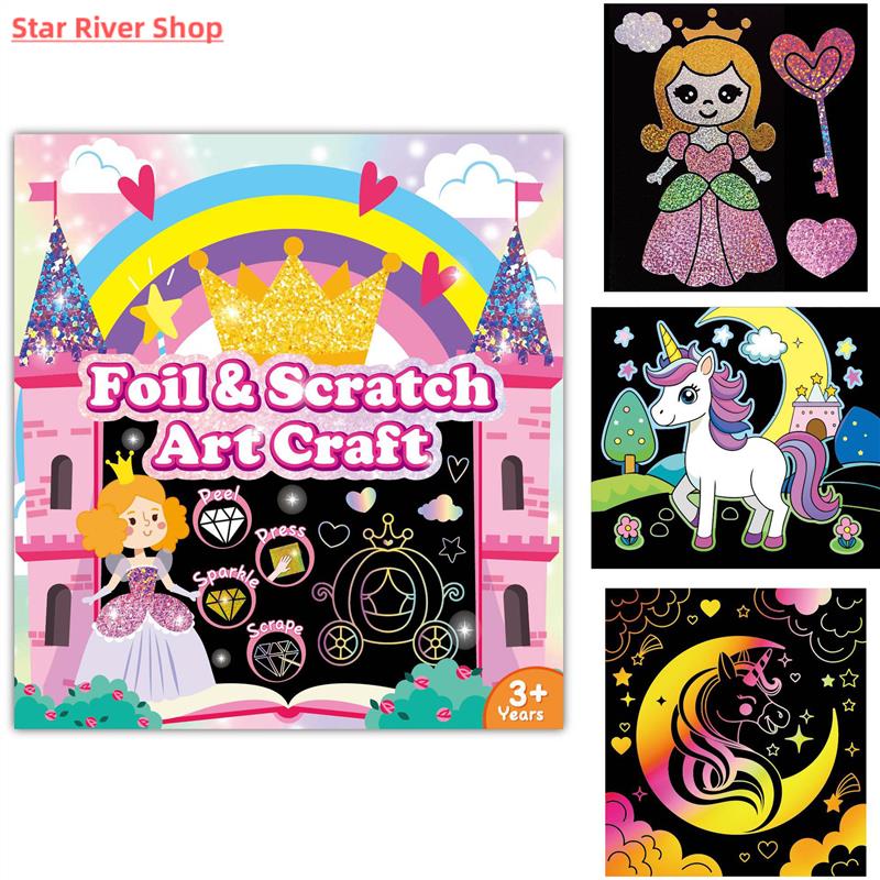 Art Craft Activity for Kids Fun Foil Princess DIY Toy Kit No