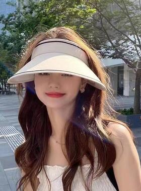 Womens summer sun hat Outdoor visor large brim