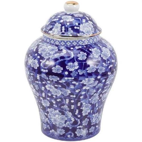 Condiment Blue White Porcelain Jar Chinese Vase Oriental