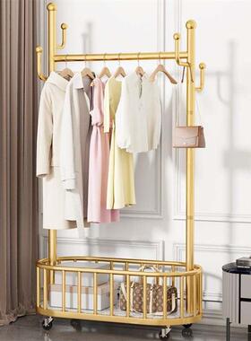 Hanging clothes rack onepole hanger bedroom simple drying r