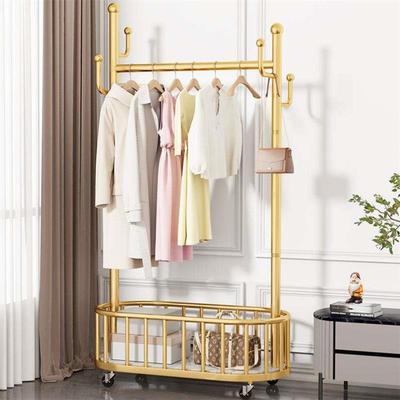 Hanging clothes rack onepole hanger bedroom simple drying r