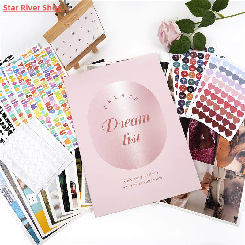 Inspirational Vision Board Kit DIY Scrapbooking Themed Cards