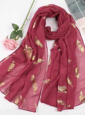 High quality cotton womens popular scarf 棉质女士流行围巾