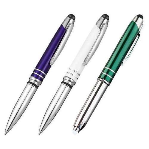 3 Pcs Touch Ballpoint Pen Screen Stylus Pens with Light