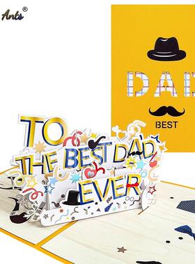 Happy Fathers Day Card 3D PopUp Birthday Cards for Dad