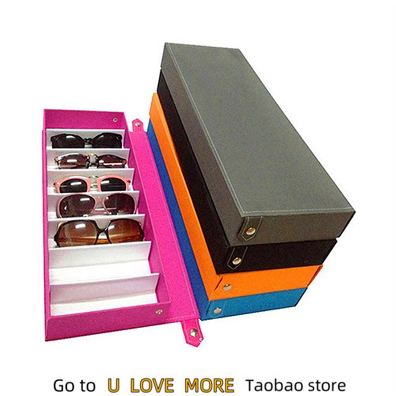 8 Grid Sunglass Glasses Storage Case Eyeglasses Display Glas