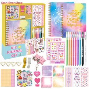Diary Set For Girls Cartoon Scrapbook Journal Kit Art Journa