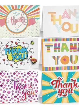 2550PCS Colorful Folded Thank You Card Holiday Blessings Po