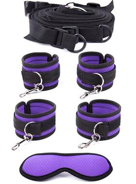 New Purple Bed Restraints BDSM Bondage Handcuffs