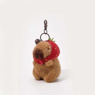 Capybara Plush Keychain Cute Bag Pendant Creatuve Fluffty An