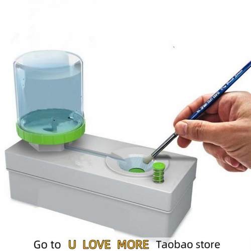 Paint Brush Cleaner With Drain Button Automatic Water Circul